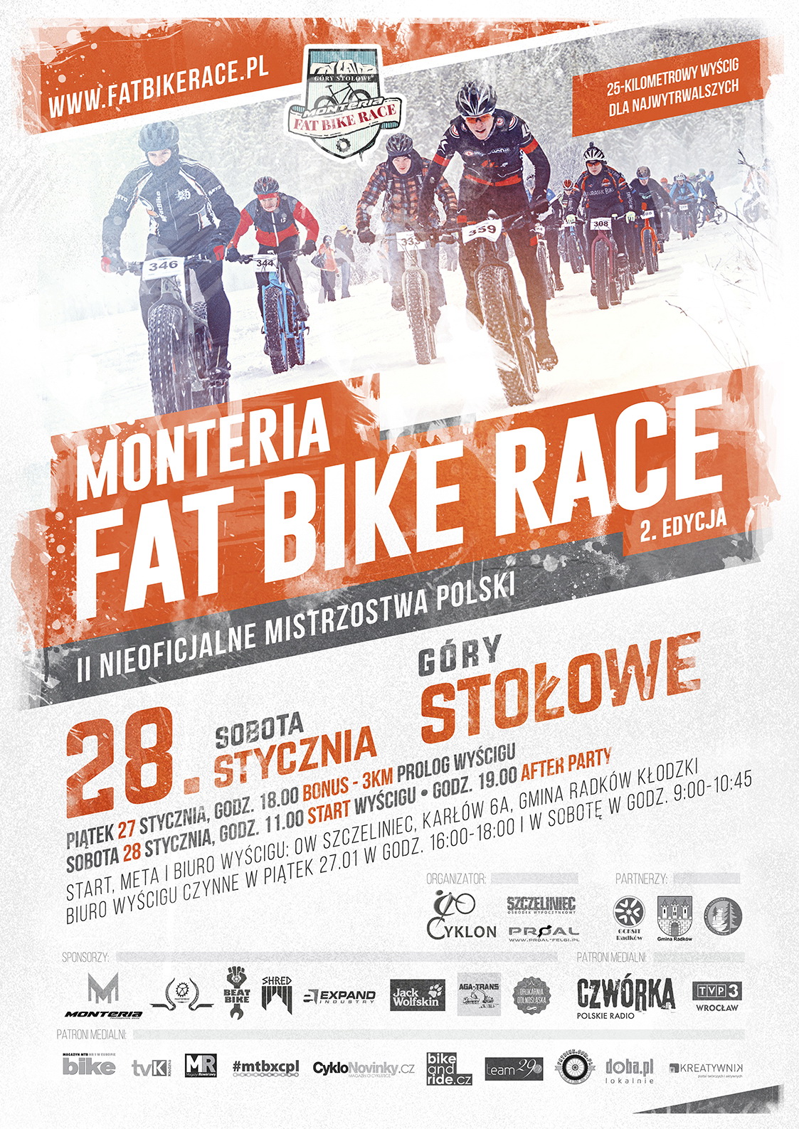 Monteria Fat Bike Race plakat A32